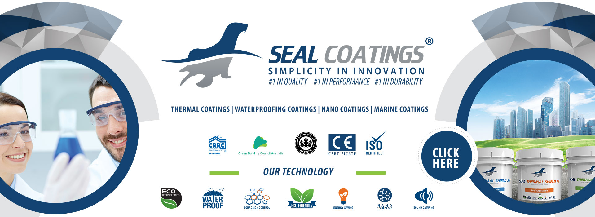 seal coatings - thermal insulation reflective waterproofing paint coatings roof walls UAE Dubai